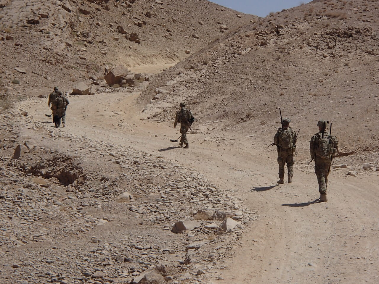 6 Section, 2 Troop on patrol in Uruzgan Province in 2013.
